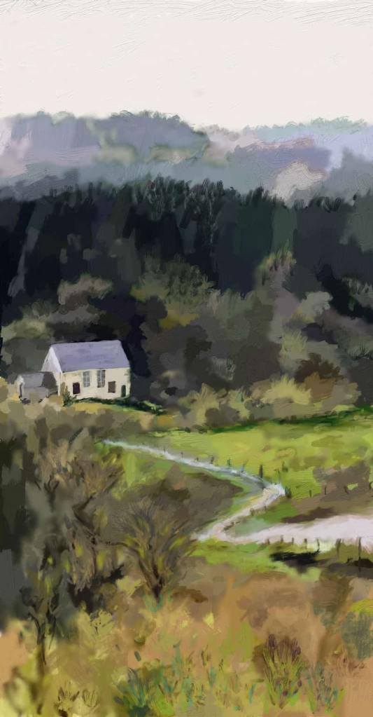 Cottage In The Woods is a Digital Oil Painting painted with Artrage. Download your own free hi-res copy. Just click the image.